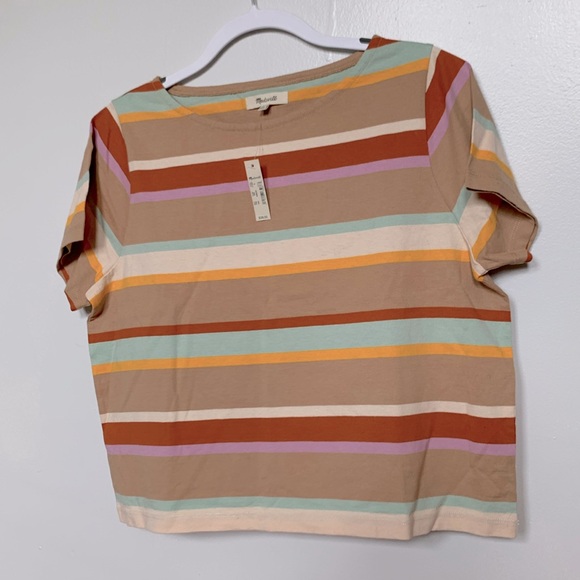 Madewell Boxy Tee in Wilmore Stripe - Picture 4 of 5